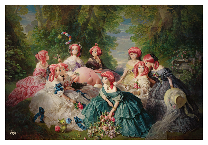 The Empress Joy Surrounded by her Ladies in Waiting